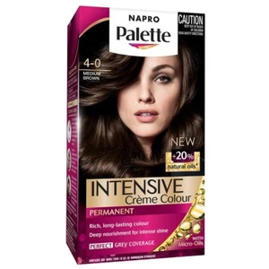 Napro Palette 4 Medium Brown Creme Hair Colour - Luxurious and Long-lasting - Picture 1 of 1