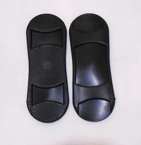 Lot of 60 Black Rubber Flexible 1.5" Oval Shoulder Strap Pad for Laptop Bag Case - Picture 1 of 4