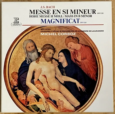 Bach Mass in B minor & Magnificat MICHEL CORBOZ Original Erato 3 LP Box MINT - Image 1 of 4