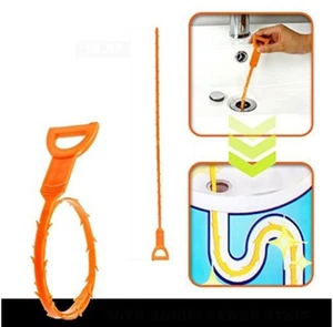 4Pcs 25 Inch Hair Drain Cleaner Tool Set -Snake Drain Clog Remover for Sink Tube - Picture 1 of 6