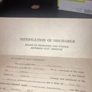 Missouri notification of discharge from probation and parole - Picture 1 of 8