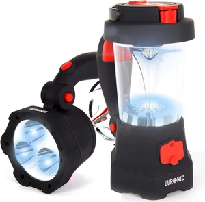 Duronic Hurricane - Linterna Con Dinamo Y USB, 10 LED, Señal De Emergencia, Colo - Imagen 1 de 12