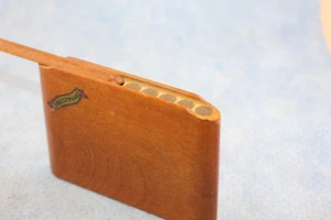 HOLZ ZIGARETTENETUI HOLLYWOOD SOUVENIR SCHIEBE TOP - Bild 1 von 4