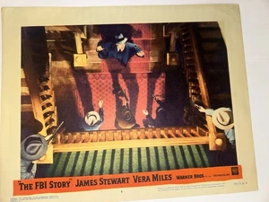 Vintage Lobby Card The FBI Story 11"x14"  James Stewart Vera Miles 3 1959 WB - Picture 1 of 2