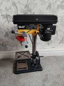 Wolf Press 9 Speed 16mm Chuck Bench Top Mounted Pillar Drill Yellow/Black - Picture 1 of 4