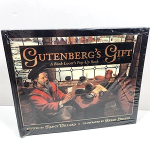 Gutenbergs Gift Pop up Book SEALED Vtg 1995 HC Willard Leister Poetry Christmas - Picture 1 of 7