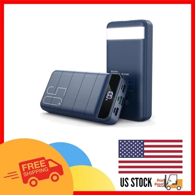 50000mAh Power Bank - 22.5W Fast Charging with LED Display & Flashlight - Image 1 of 4