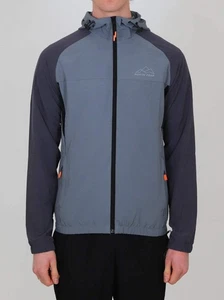 North Peak Mens Grey Charcoal Valley Track Jacket - Picture 1 of 6