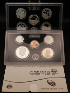 2019 Silver Proof Set U.S. Mint Confezione Originale Governo OGP COA  - Foto 1 di 3