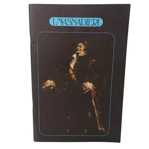 I Masnadieri Theatre Programme By Giuseppe Verdi Australian Opera 1981 P/Back - Picture 1 of 14