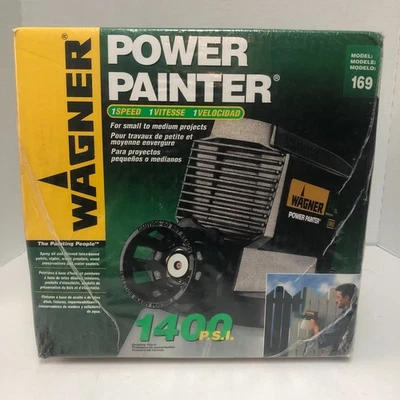 Pulverizador de pintura Wagner Power Painter modelo 169 1 400 PSI configuración rápida fácil NUEVO Foto 1 de 4