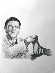 Three Stooges, 3 Stooges, Original Kunstkopie. HammerToe Podologe Shemp. - Bild 1 von 3