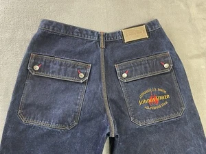 Johnny Blaze Jeans Herren 36x33 passt 34x29 Blau Baggy Y2K Street Hip Hop Denim - Bild 1 von 17