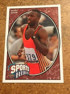 2008 Upper Deck Football Sports Heroes # 247 Michael Johnson - Picture 1 of 2