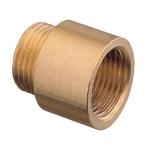 Extensión de rosca de tubo Bsp 1" hembra x macho hierro fundido latón 10-40 mm de largo - Imagen 1 de 1