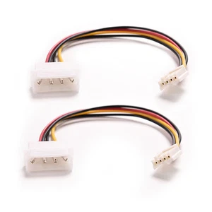2 Stücke 4Pin Ide Ata Netzteil Zu Floppy Drives Adapterkabel Hohe Qual^$r - Bild 1 von 4