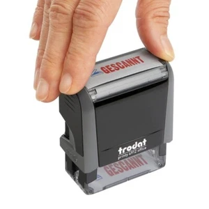 Trodat Office Printy 4912 selbstfärbender Textstempel, Text "gescannt" - Bild 1 von 3