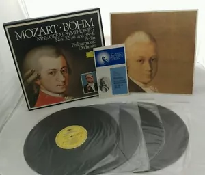Mozart, Bohm: Nine Great Symphonies 4xLP Box Set with Libretto - 2864 190 - Picture 1 of 6