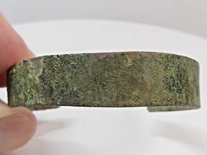 Ancient Bronze Viking Engraved Bracelet with 10+ Animal Glyphs 9-13th Century - Picture 1 of 7