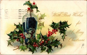 AK Tuck's mit besten Wünschen Frohe Weihnachten geteilt hinten gestempelt 1907 - Bild 1 von 3