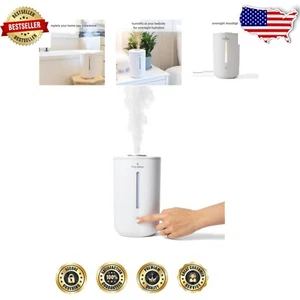 Ultrasonic Humidifier with 24-Hour Mist, Night Light & Auto Shut Off Feature - Picture 1 of 8