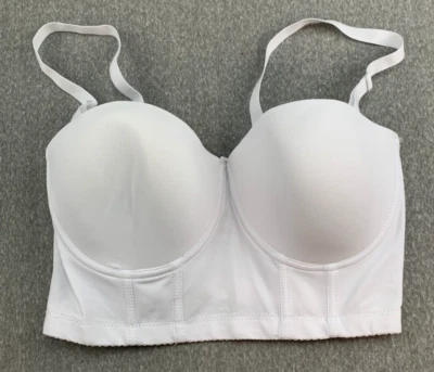 Бюстгальтер трансформируемый женский Midi Line с подкладкой на косточках 36C* белый без бретелек на косточках - Изображение 1 из 4