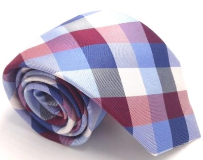 Corbata clásica ajustada a cuadros azul rojo blanco para hombre $110 Nautica 58x3,25 Foto 1 de 4