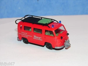 ROCO JOLI FOURGON DE POMPIERS TRANSPORT DE PERSONNELS HO - Picture 1 of 3