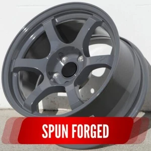 CIRCUIT SPUN FORGED CSF1 17x9 5x114.3 +20  GLOSS BATTLESHIP GREY WHEELS SET OF 4 - Picture 1 of 12