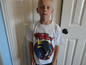 Vintage 80's Dick Tracy Disney Kids Toddler T Shirt Size 8 - Picture 1 of 6