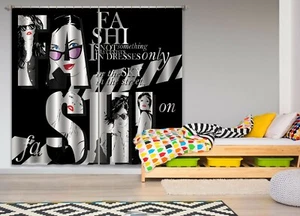 3D modische schwarze Sonnenbrille RAINI319 Fenster Foto Vorhang Stoff Qualität Honig - Bild 1 von 8