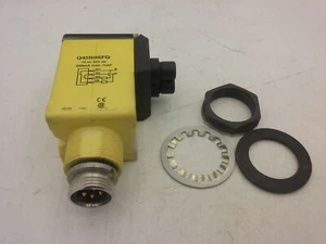 BANNER Q45BB6FQ PHOTOELECTRIC SENSOR INFRARED GLASS FIBER OPTIC 10-30V DC 4 PIN - Picture 1 of 5