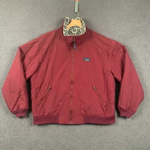 L.L. Chaqueta BEAN Para Hombres 2XL Borgoña Calentamiento Bombardero Cortavientos Forrada de Vellón - Imagen 1 de 13