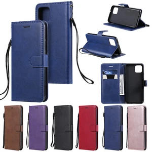 For Google XL2 4XL 5XL 4A 5 Solid Color PU Leather Flip Wallet Case Phone Cover - Picture 1 of 18