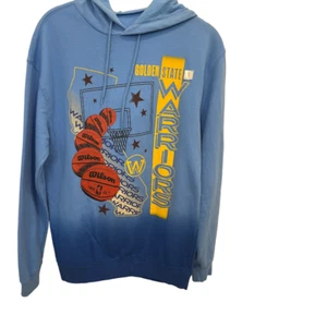 Golden State Warriors NBA Blue Graphic Pullover Hoodie Sweatshirt Size XS NWT - Picture 1 of 4