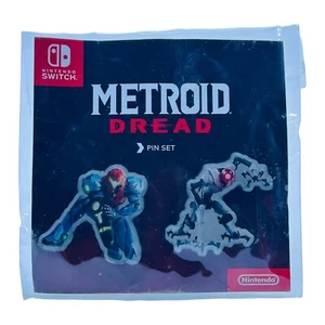 Juego de prendedores de bonificación limitada exclusivo de Metroid Dread SOLO Nintendo Switch Gamestop - Imagen 1 de 2