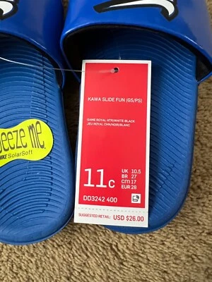 Nike Kawa Slide Fun for Kids DD3242-400 Assorted Sizes Color Game Royal - Image 1 of 3