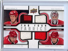  2009-10 Upper Deck Fab Four Fabrics #SC06 Staal/ Williams/ Stillman/ Ward /100