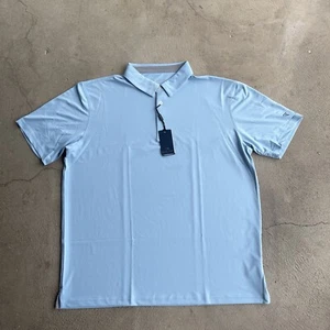 Maelreg Shirt Mens 2XL Polo Short Sleeve Blue Performance Stretch Golf New W Tag - Picture 1 of 10
