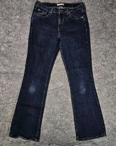 Levi's 515 Jeans Women 8M Actual 30x30.5 Boot Cut Mid Rise Dark Wash Stretch - Picture 1 of 8