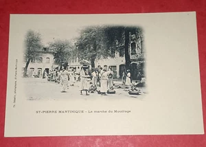 CPA MARTINIQUE - ST-PIERRE MARTINIQUE - Le Marché du Mouillage - Imagen 1 de 2