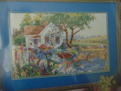 Bucilla 40628 cross stitch kit 1992 This Side of Heaven 16X10 inch - Image 1 of 4