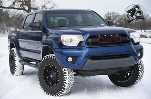BLACK Grille Letters Fits 12-15 Toyota Tacoma TRD PRO Style Mesh Grilles - Picture 1 of 2