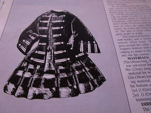 Chaqueta y Falda Muñeca China Niño Estilo Años 1880 De Colección 18" Patrón Revista Muñeca - Imagen 1 de 1