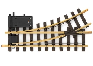 LGB 12150 Electric Turnout Left Hand Switch R1 Track Brass Rail G Scale Garden - Picture 1 of 3