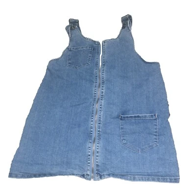 Rue 21 Women's Size M Y2K NWT Coverall Denim Mini Skirt Med  Wash - Image 1 of 4