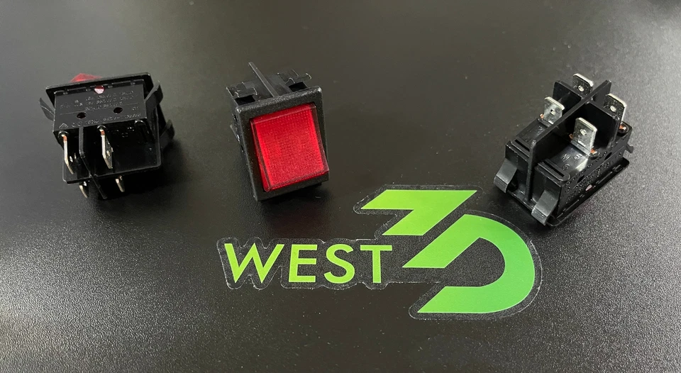 ZF - Rocker Switch DPST 16A On-Off - WRG32F2BBRLN - Image 1 of 1