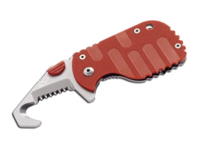 Boker 01BO584 Rescom Red Rescue Folding Knife 1.9" Serrated Edge - Image 1 of 4