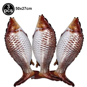 3x Large Common Carp Foil Balloon Birthday Party Gift For Carpy Anglers - Picture 1 of 2