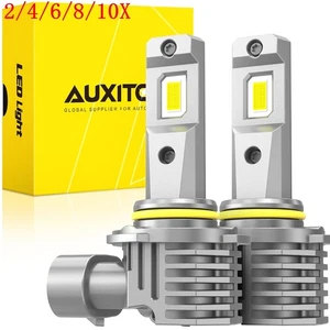 AUXITO LED Headlight Bulb High-Low Beam 9005 Halogen Bulb Replacement White 2/4X - Picture 1 of 29